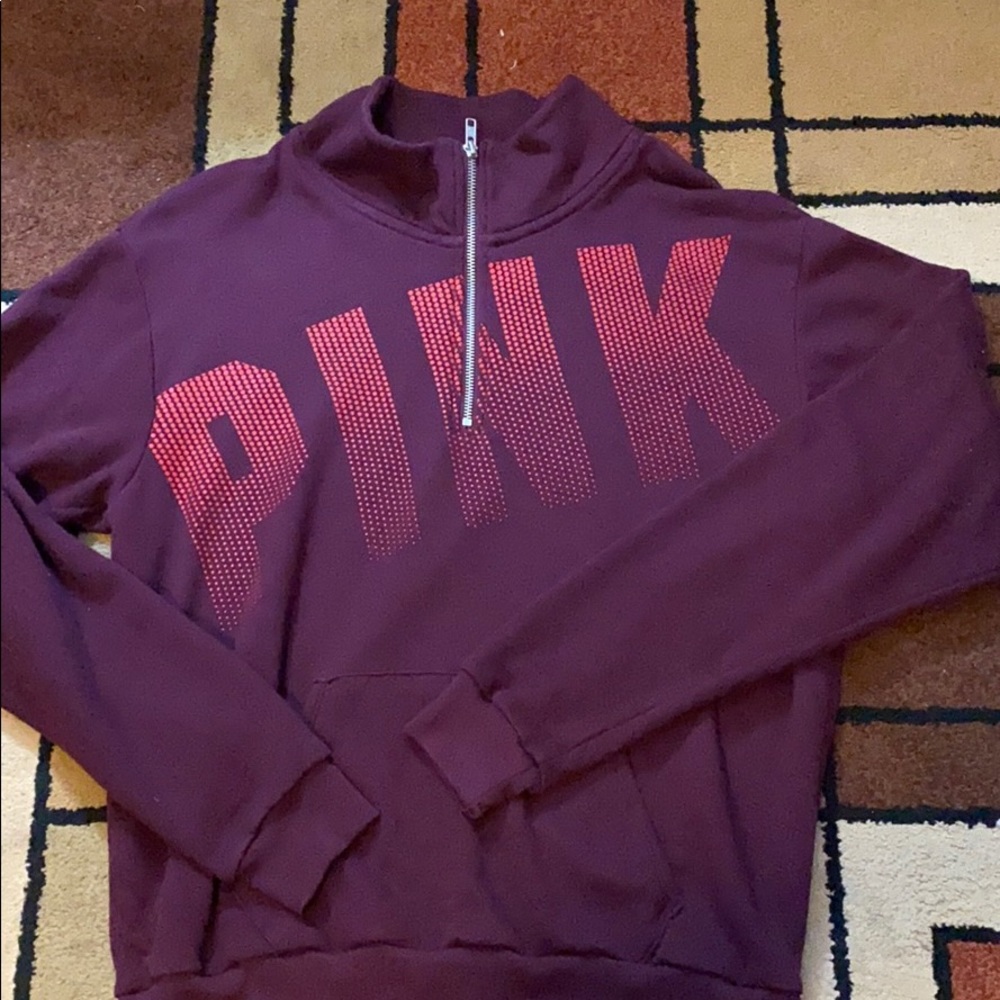 PINK by VS half zip sweatshirt